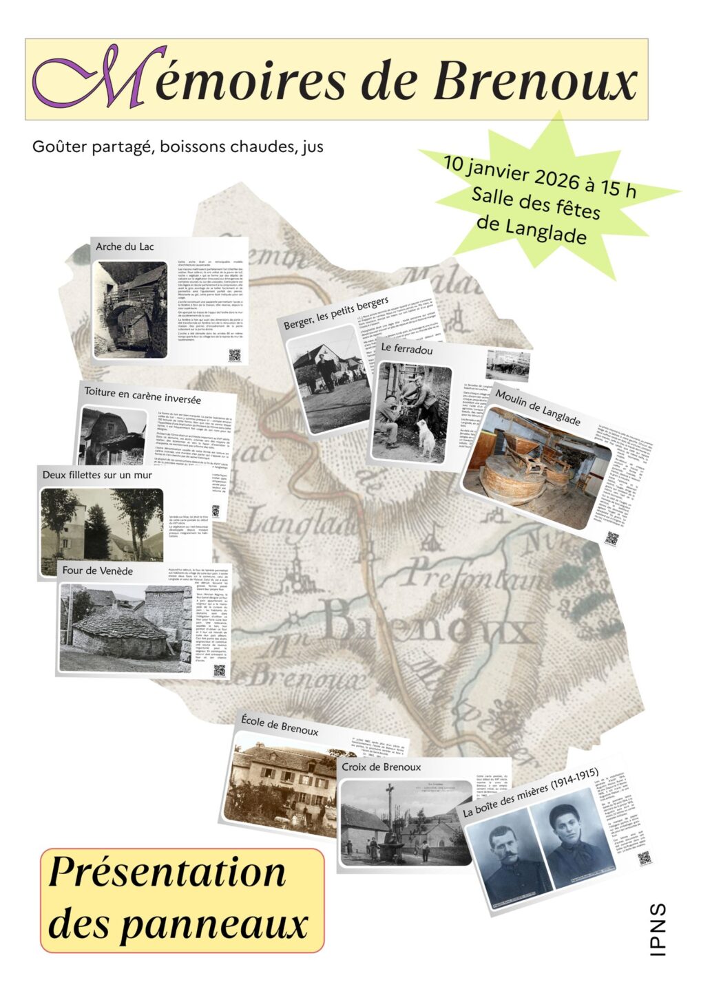 MÉMOIRES DE BRENOUX PRÉSENTATION DES PANNEAUX