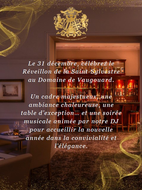 Menu St Sylvestre Domaine de Vaugouard