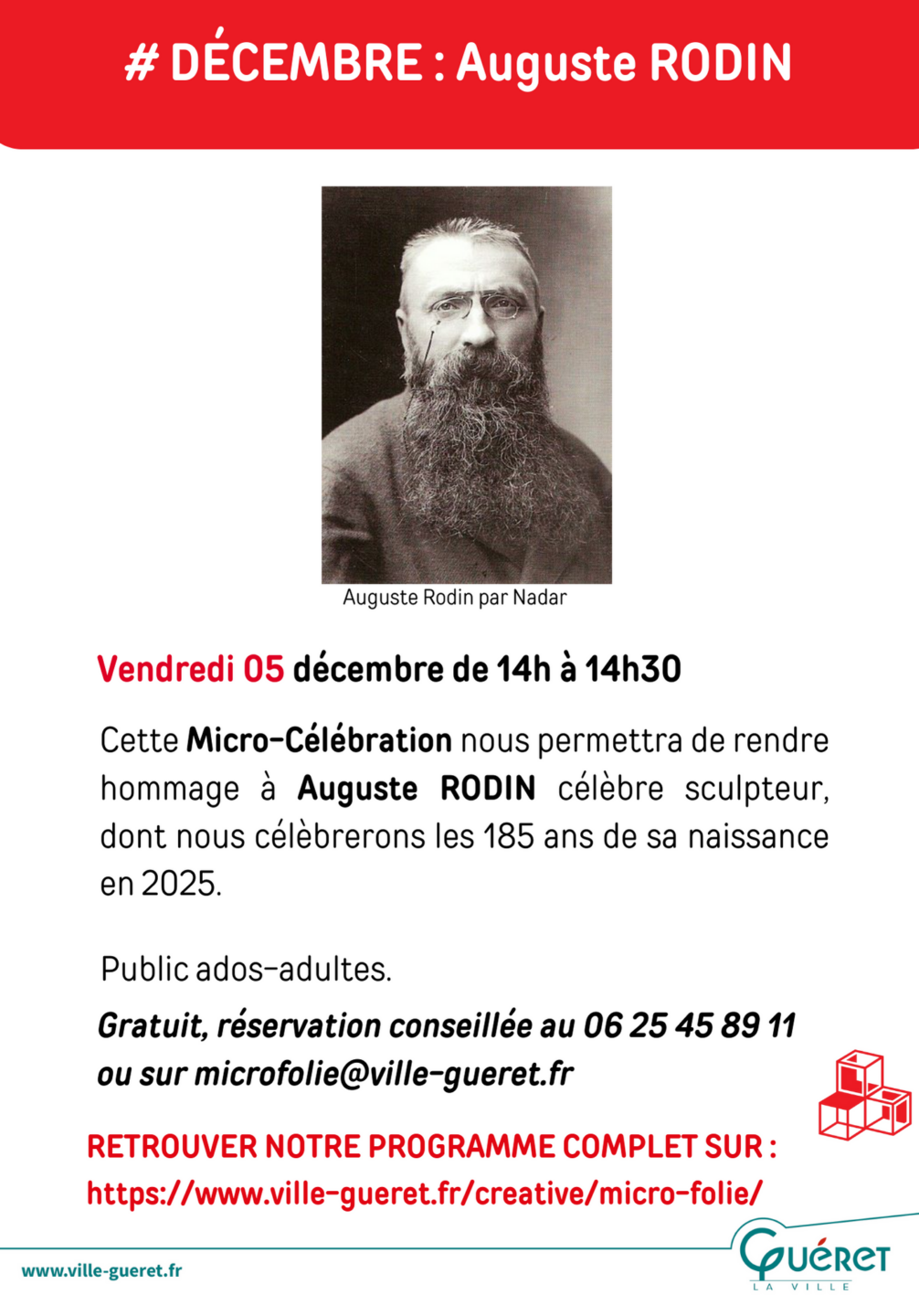 Micro-célébration Auguste Rodin