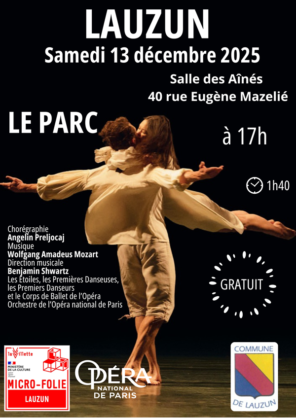 Micro-Folie Diffusion du ballet Le Parc