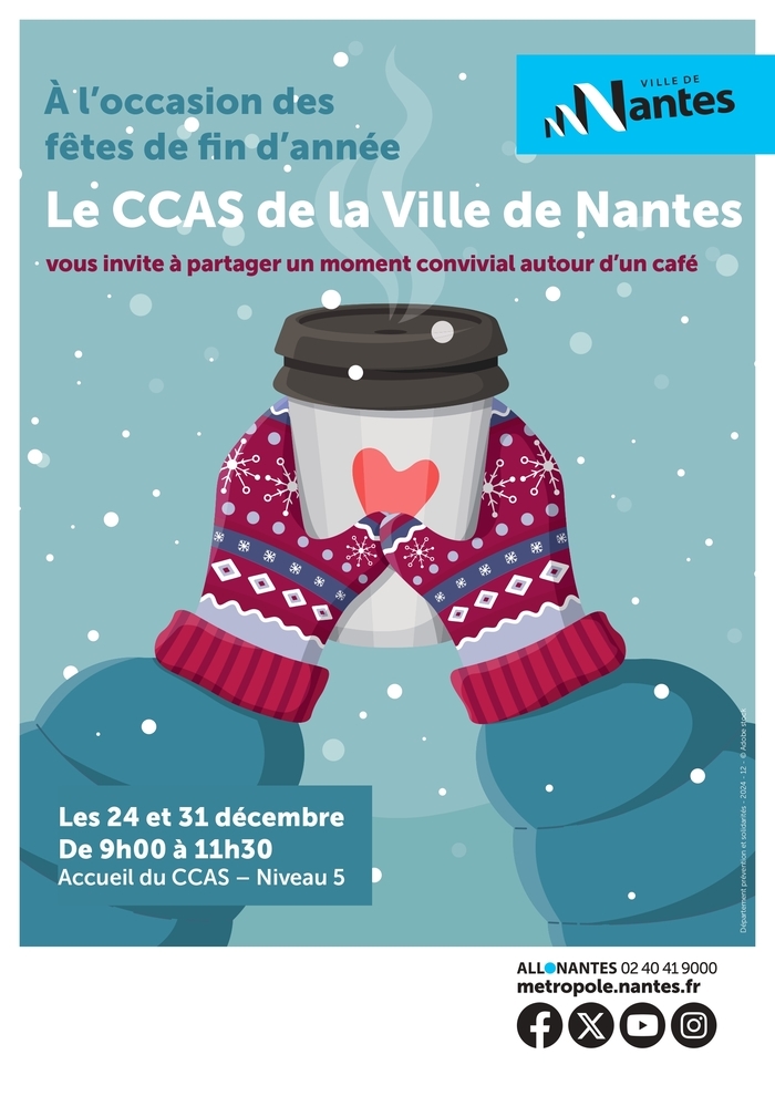 Moment convivial autour d'un café au CCAS de Nantes CCAS de Nantes