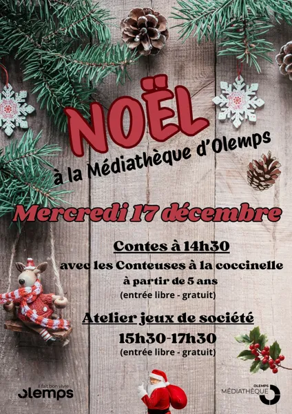 Noël à la médiathèque d'Olemps