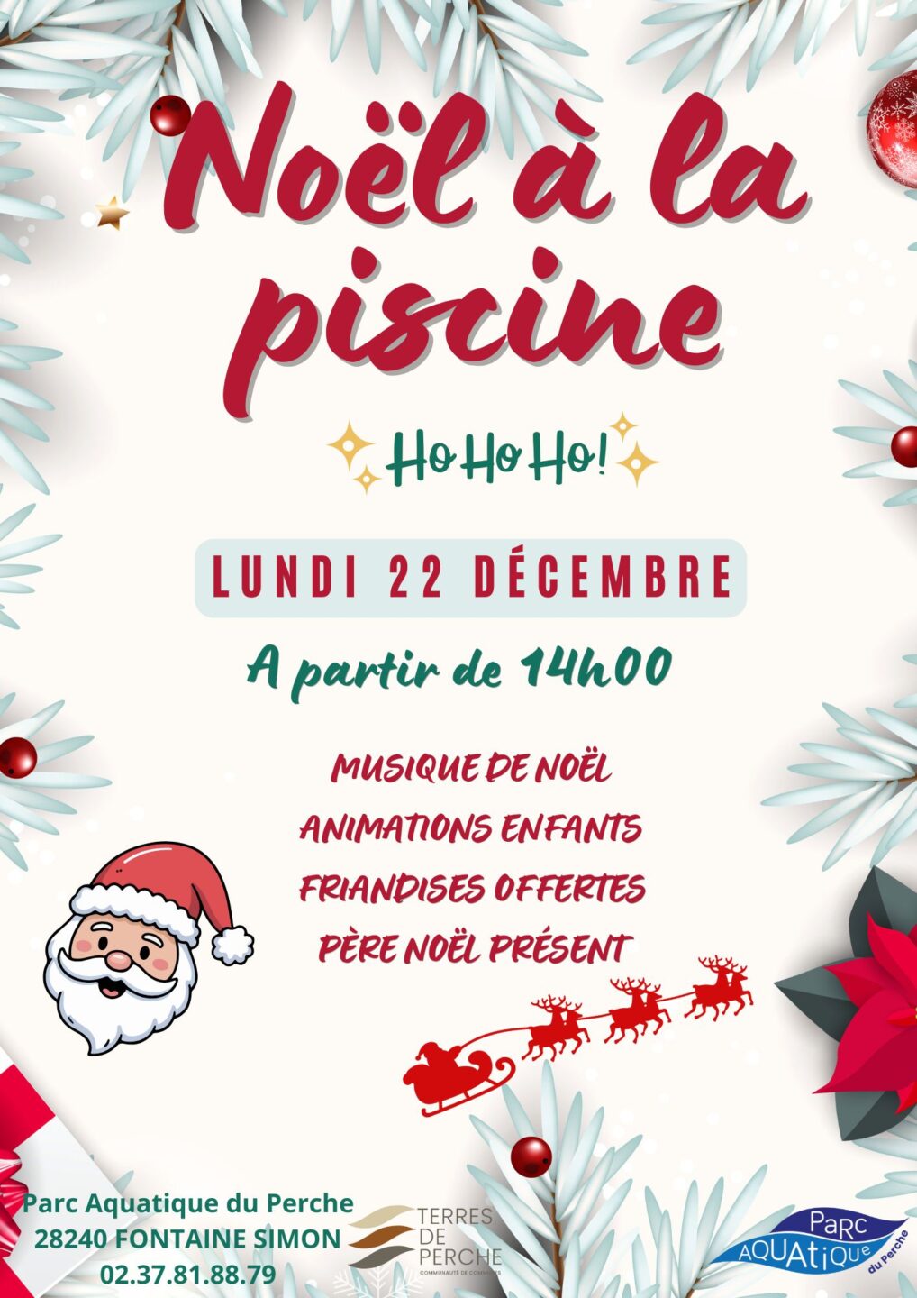 Noël à la piscine !