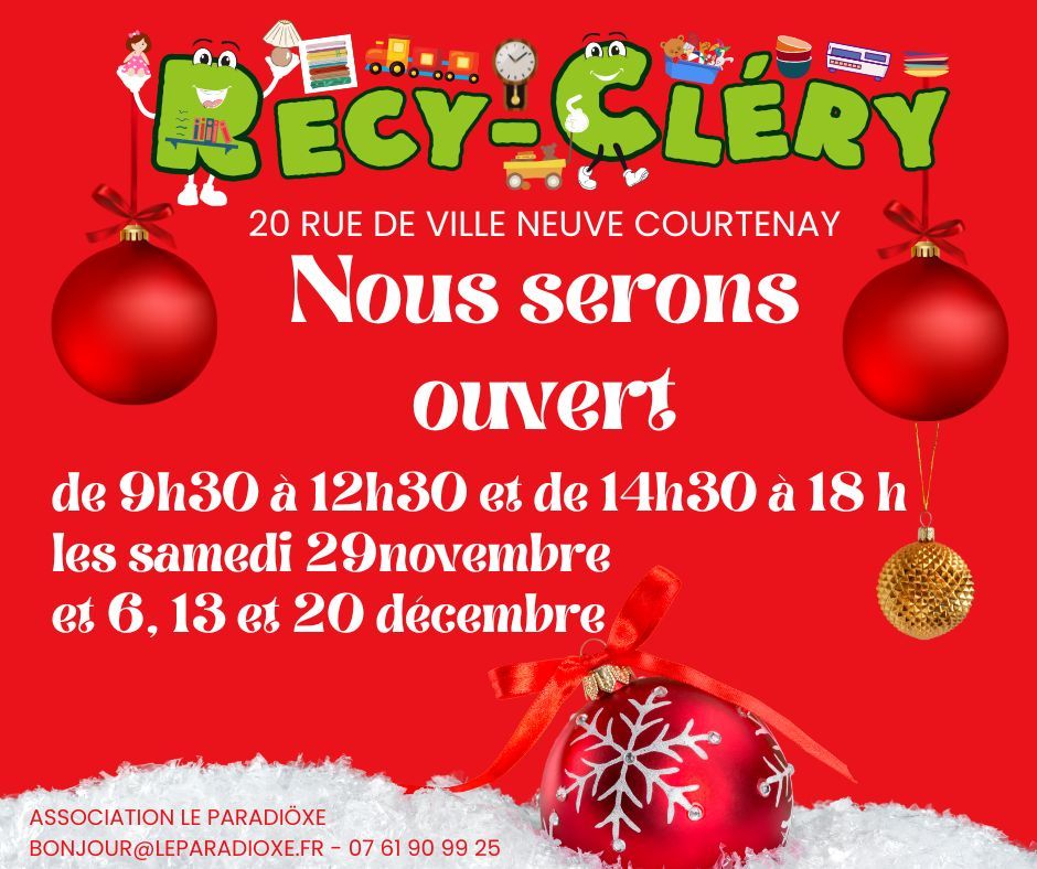 Ouverture exceptionnelle La Recy-Cléry