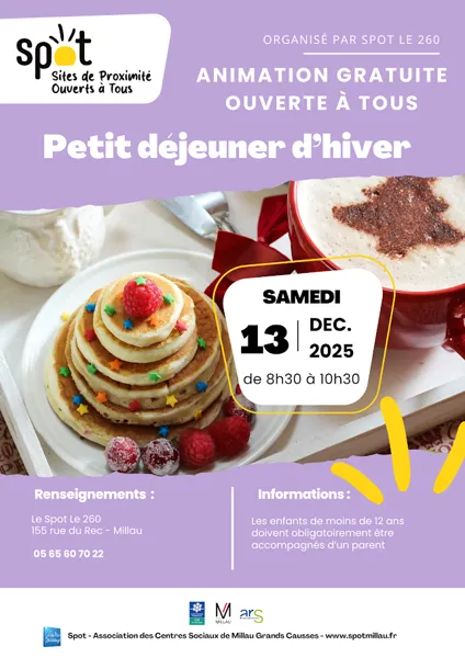 Petit déjeuner d'hiver Spot le 260