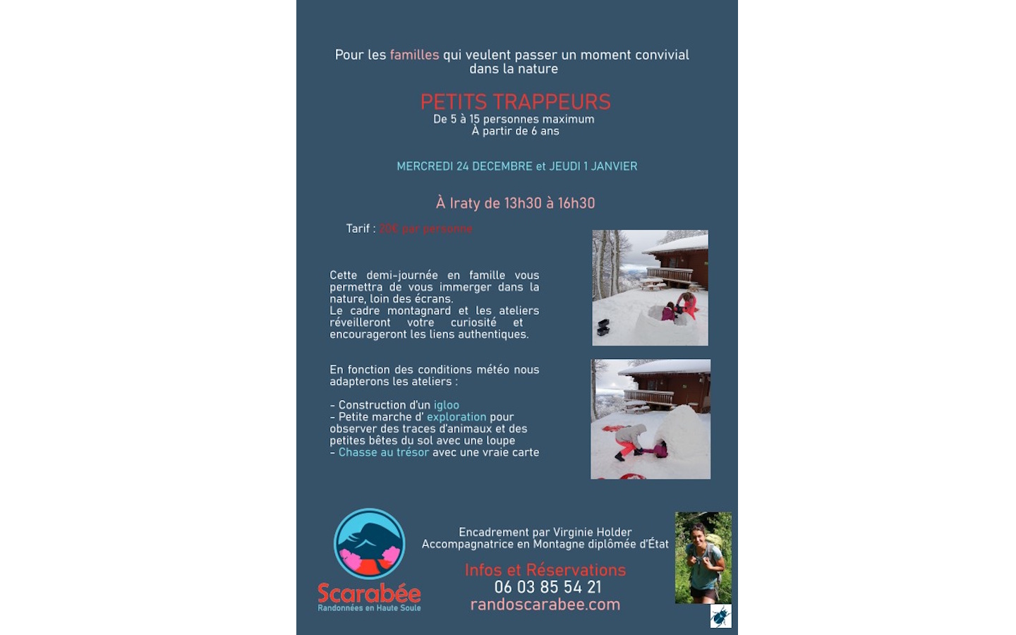 Petits trappeurs aventures en famille à Iraty