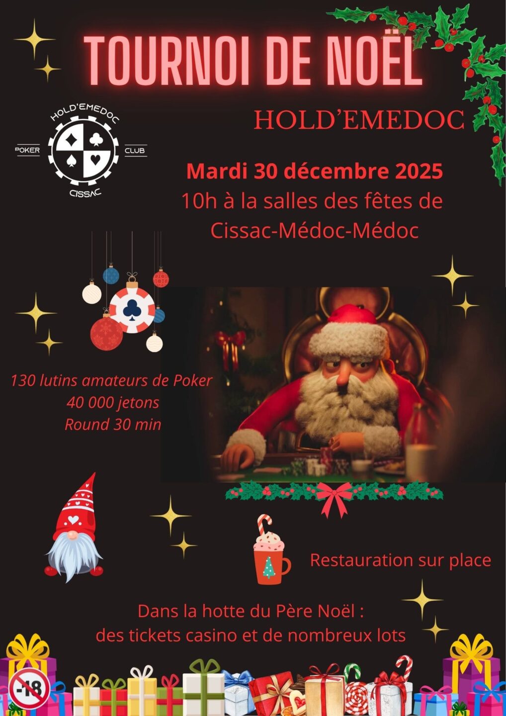 Poker Event Tournoi de Noël 2025