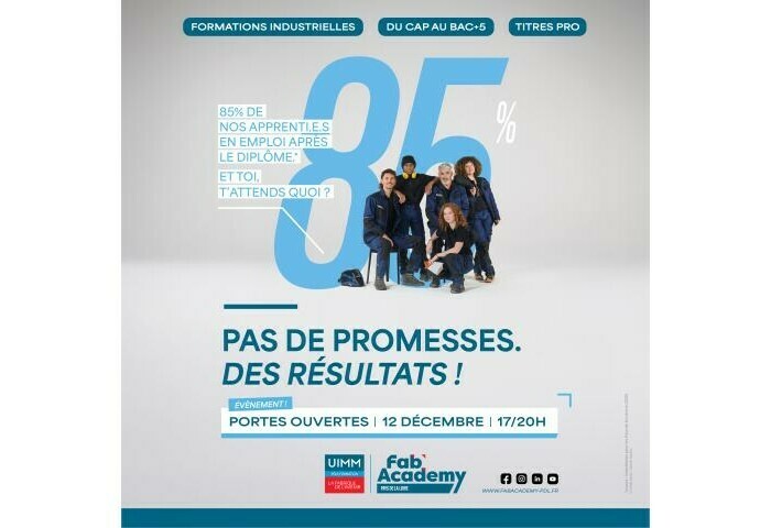 Portes ouvertes à la Fab’Academy - Formation industrielle Fab'Academy du Pôle formation de l'UIMM