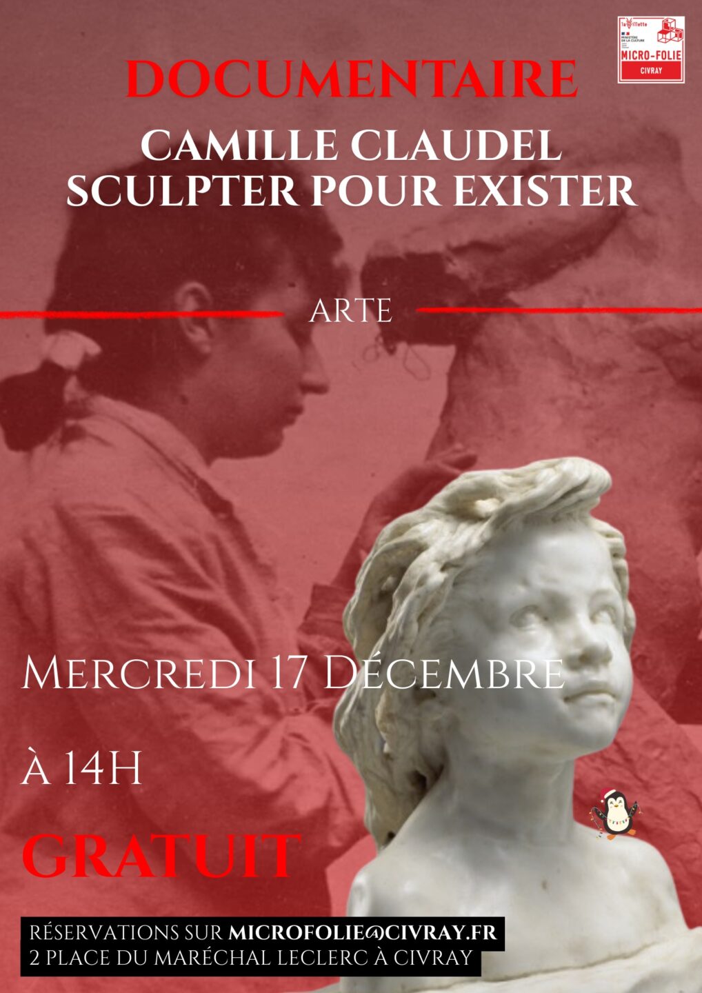 Projection du documentaire Camille Claudel