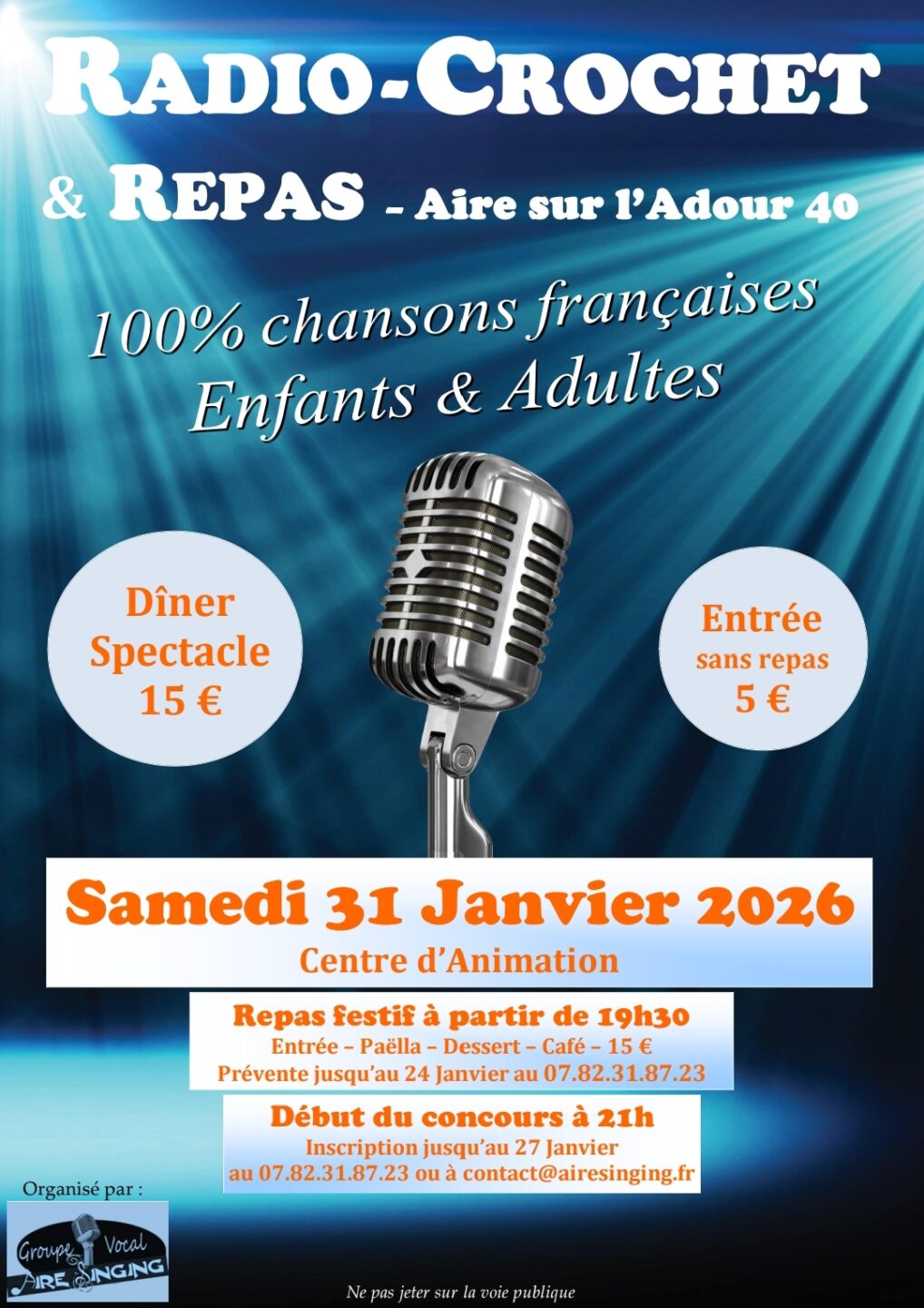 Radio-crochet et repas