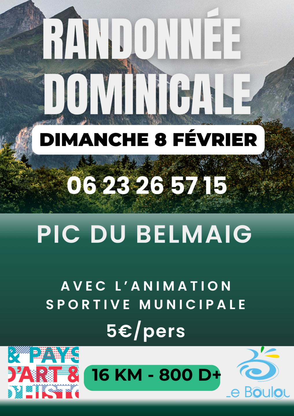 RANDONNÉE DOMINICALE PIC DU BELMAIG
