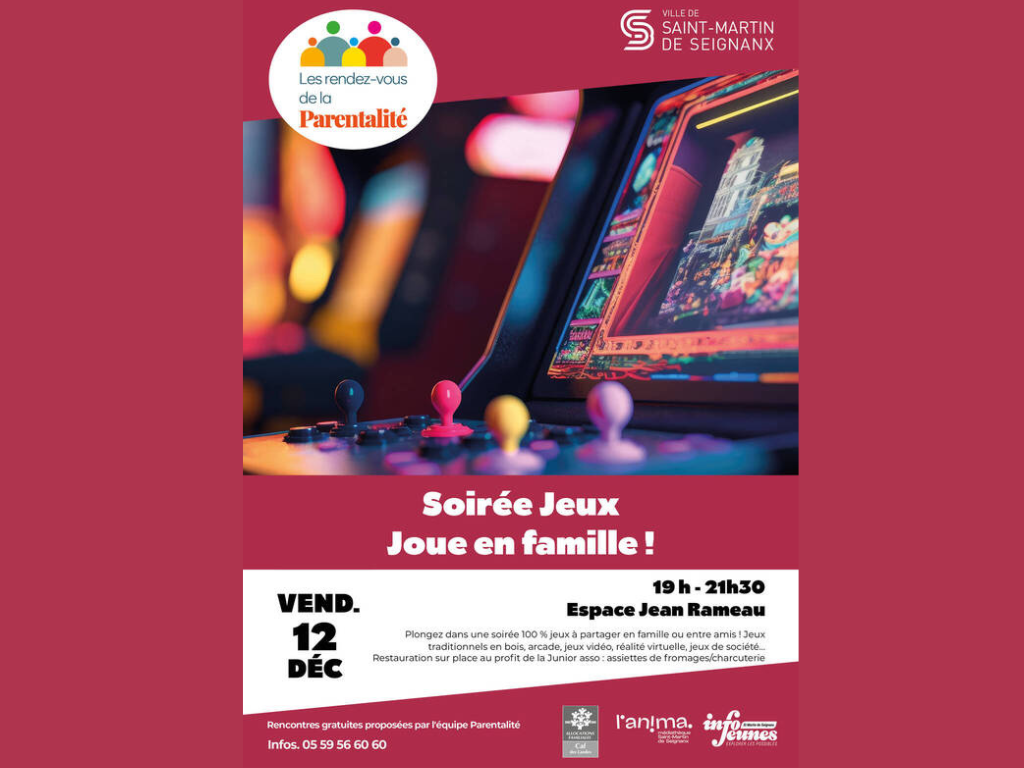 RDV de la parentalité Soirée Jeux !