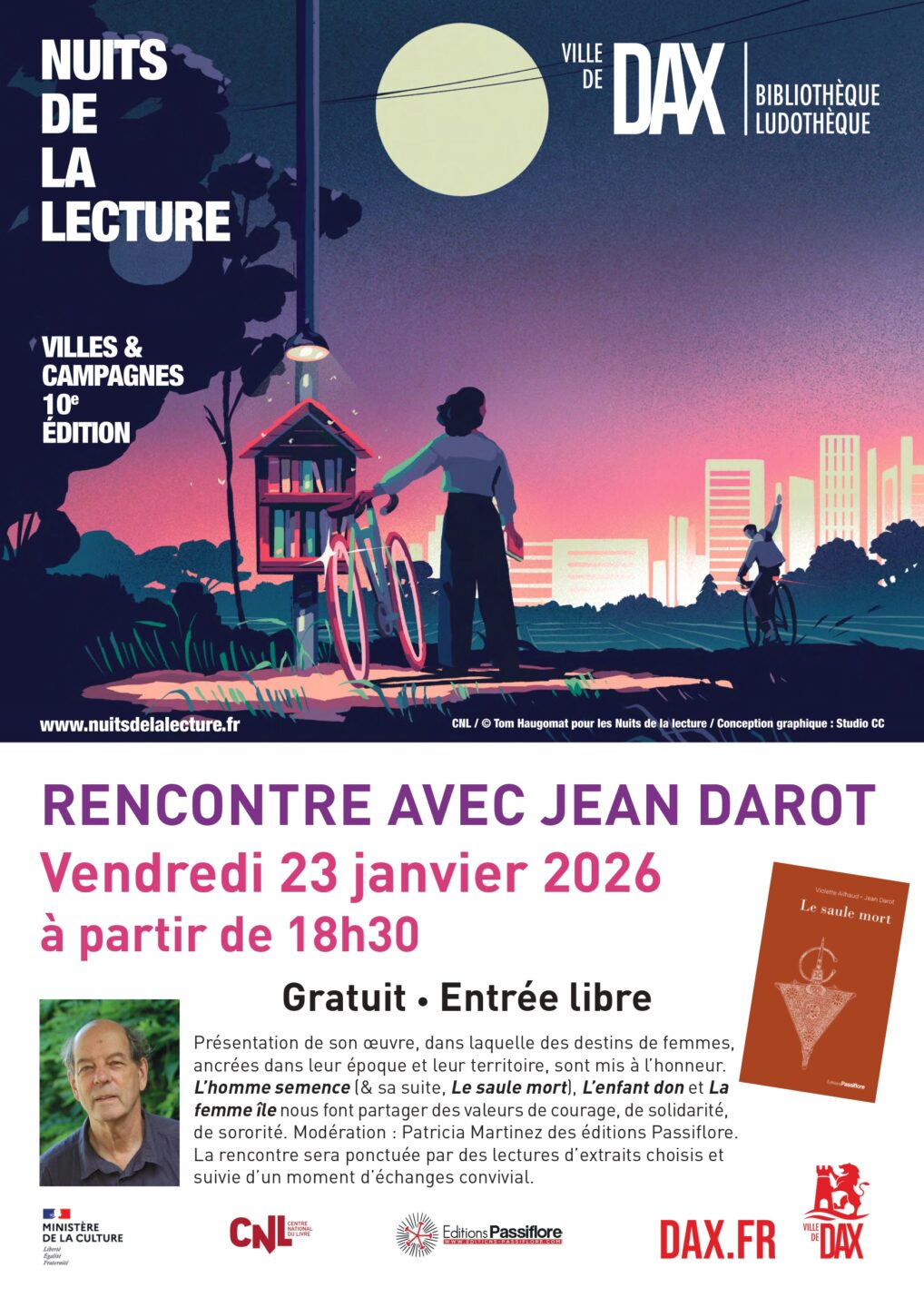 Rencontre avec Jean Darot Nuits de la lecture