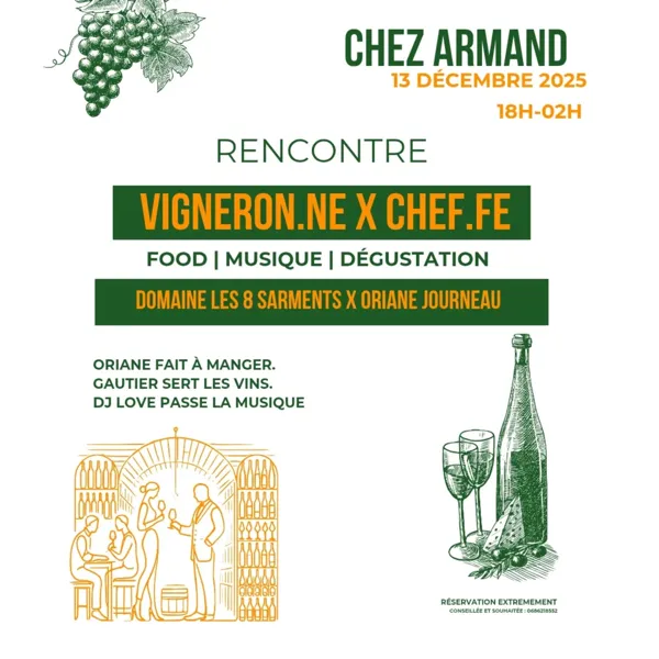 Rencontre Vigneron.ne X Chef.fe