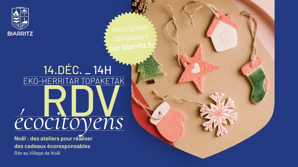 Rendez-vous écocitoyens Venez réaliser des cadeaux écoresponsables