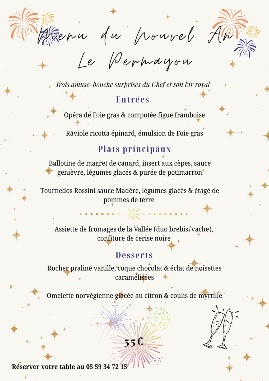 Réveillon au restaurant Le Permayou