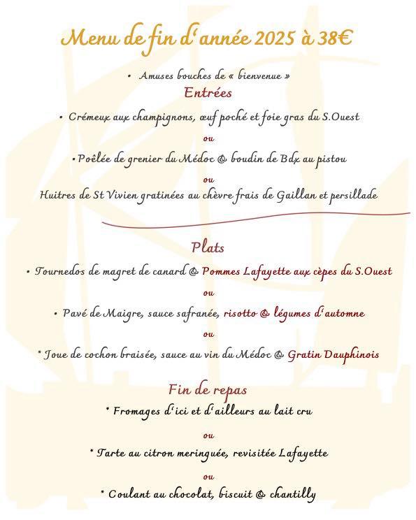 Reveillon de la St-Sylvestre au Lafayette