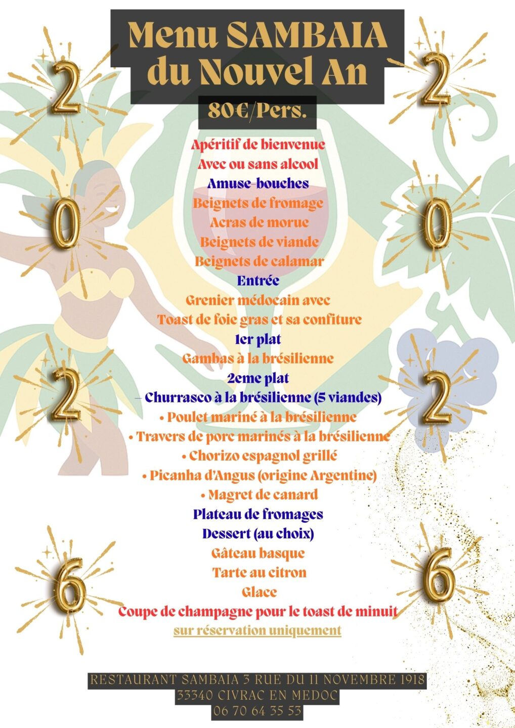 Reveillon de la St-Sylvestre au Sambaia