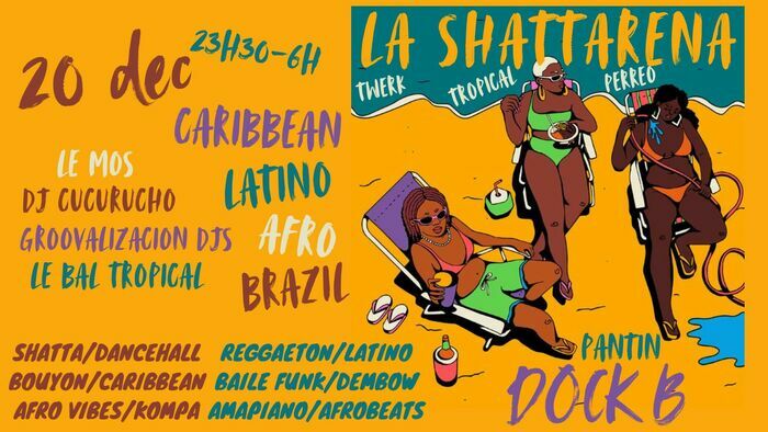 Shattarena #4 - Urban Tropical vibes Party au Dock B Pantin !! Dock B Pantin