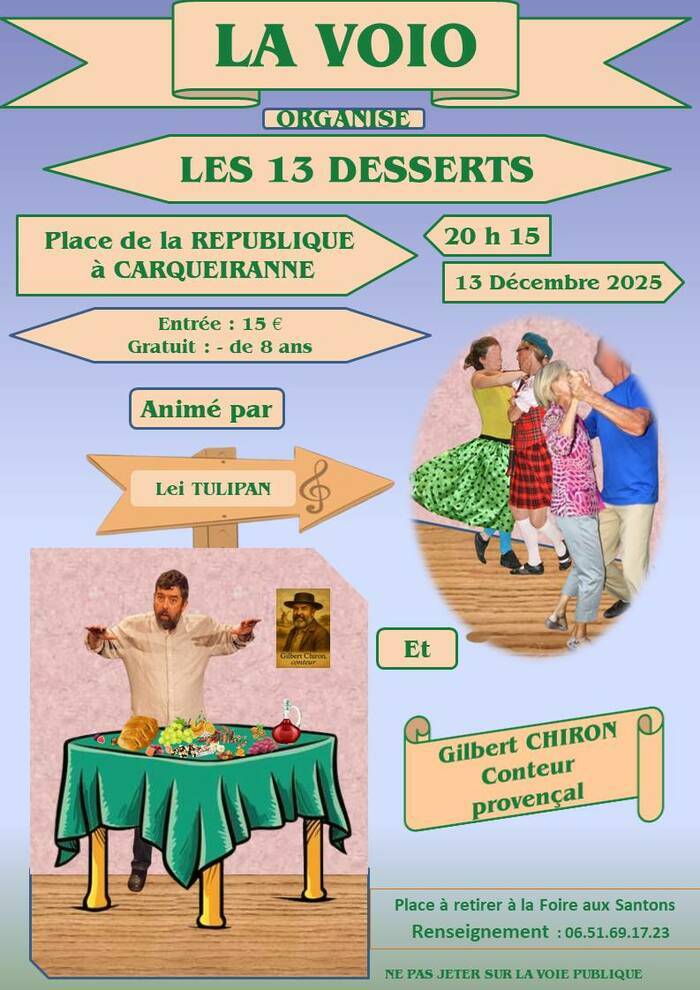 Soirée  13 Desserts Traditionnels Dôme de cristal Carqueiranne