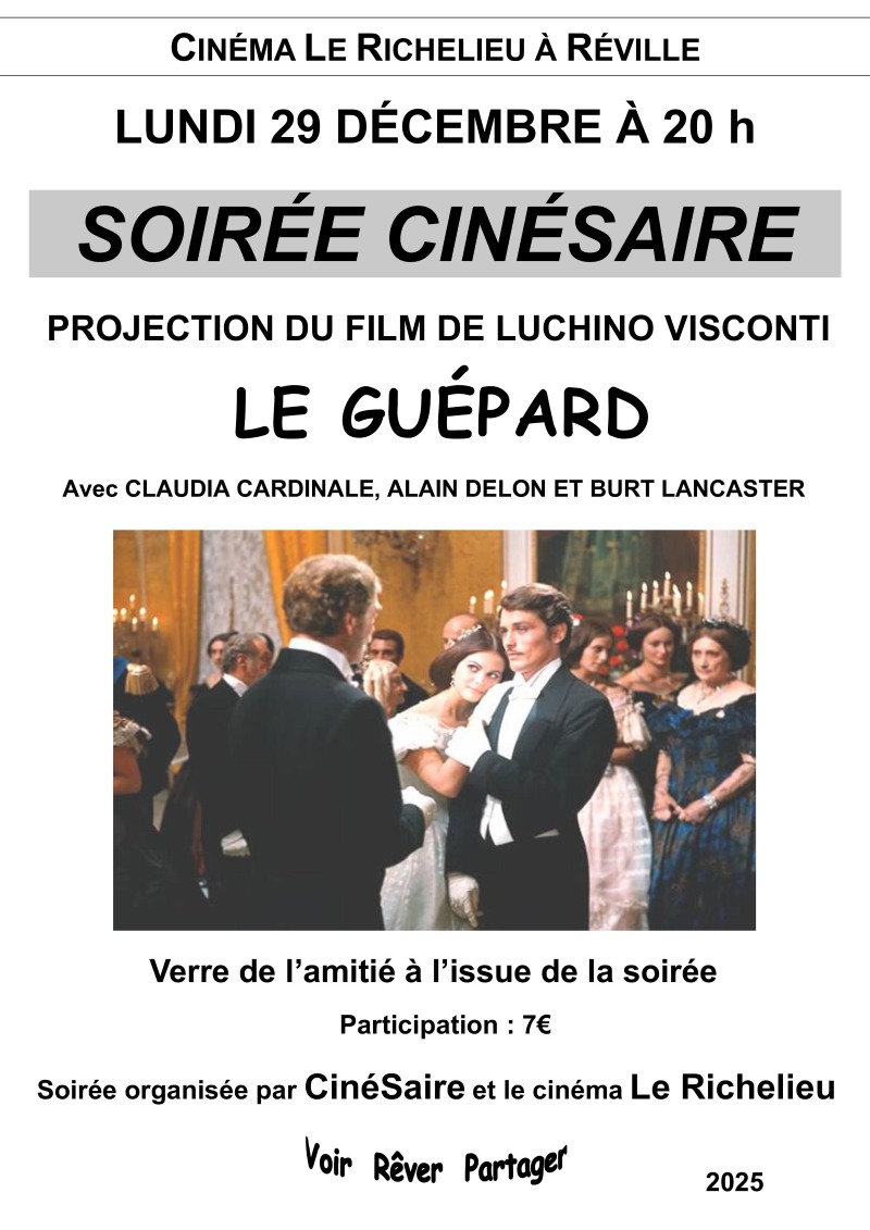 Soirée CinéSaire Le Guépard