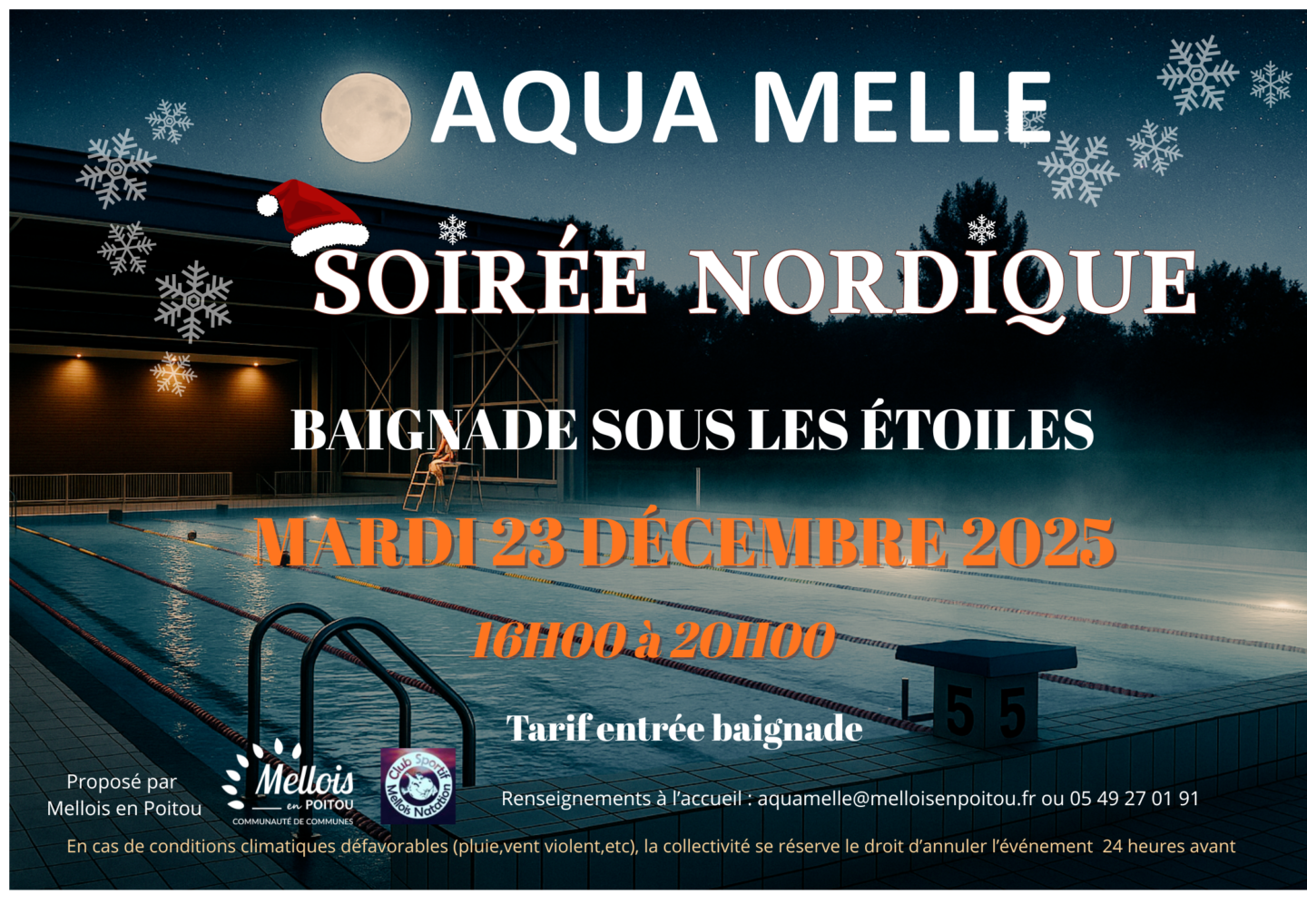 Soirée Nordique piscine Aqua'Melle