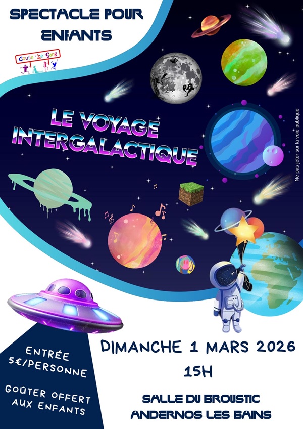 Spectacle Coulin'Ze Gang Le voyage intergalactique !