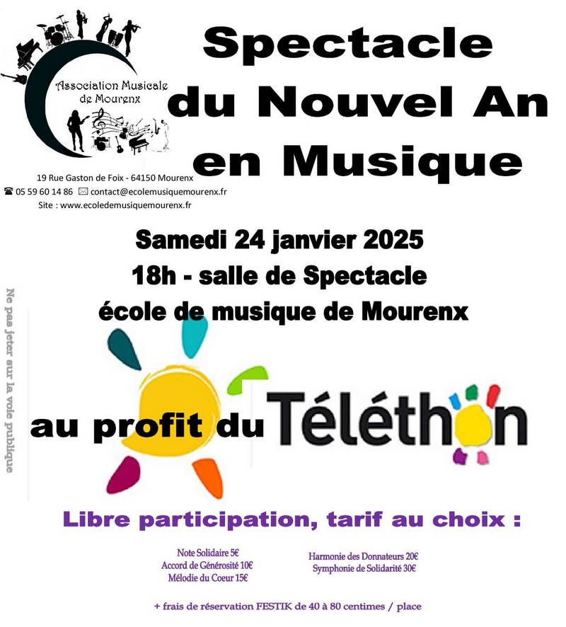 Spectacle du Nouvel An en musique 19 rue Gaston de Foix Mourenx 2026-01-24 Spectacle du Nouvel An en musique