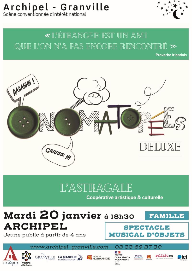 Spectacle musical d'objets pour enfants Onomatopées Deluxe L'Astragale