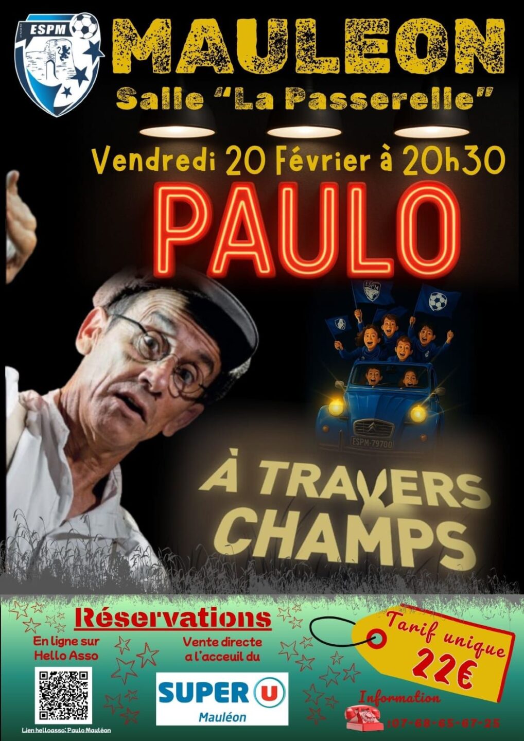 Spectacle Paulo à travers champs