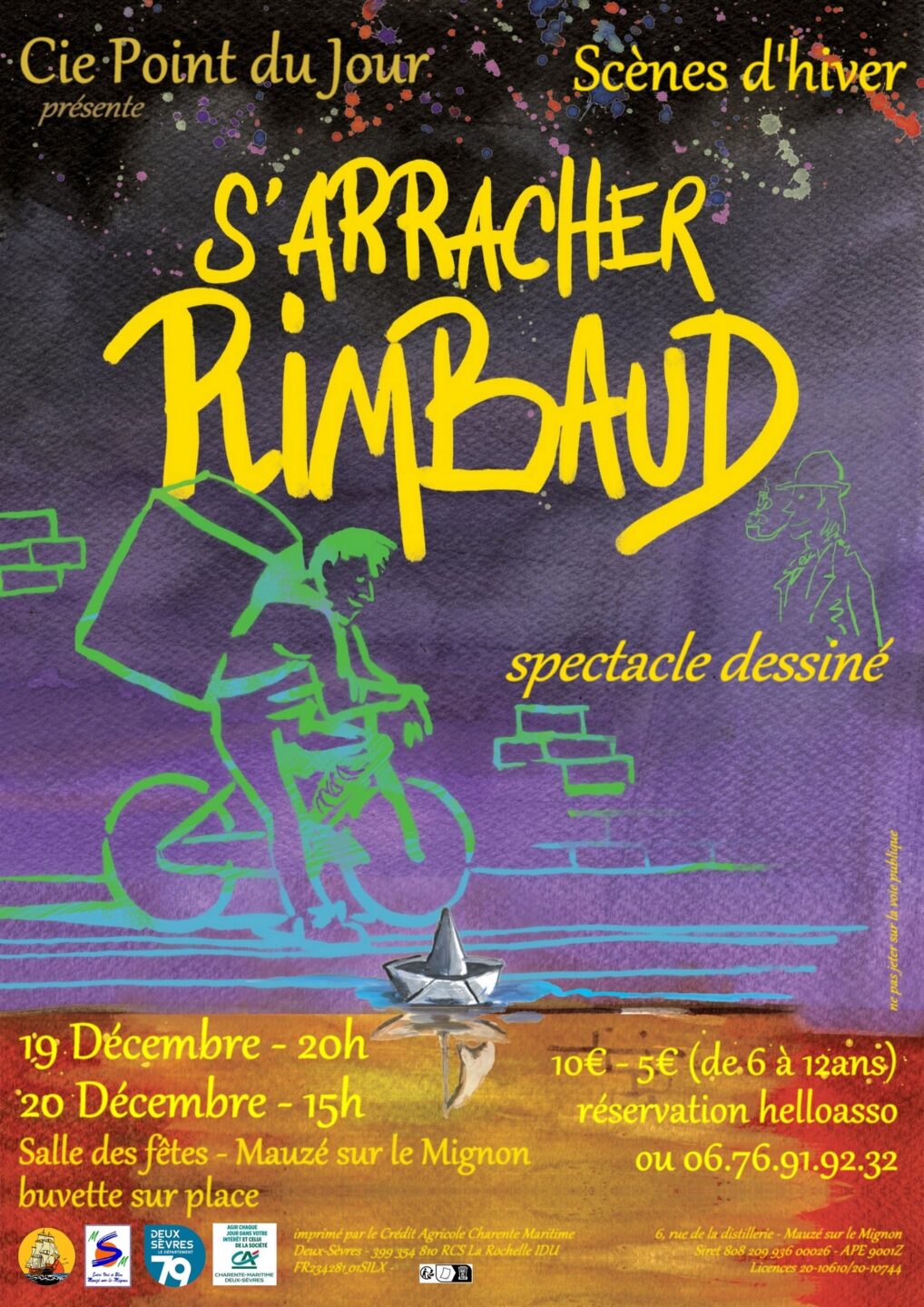 Spectacle S’arracher Rimbaud à Mauzé-Sur-Le-Mignon