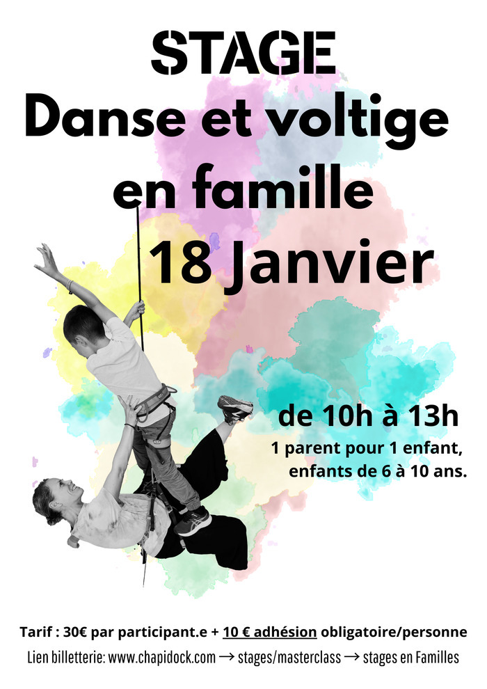 Stage Danse Voltige en famille ! Chapidock - Ecole des arts du cirque