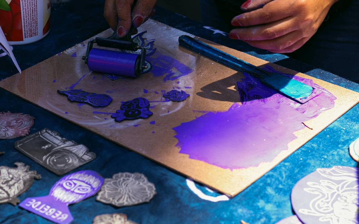 Stage de linogravure Centre Paris' Anim Binet PARIS