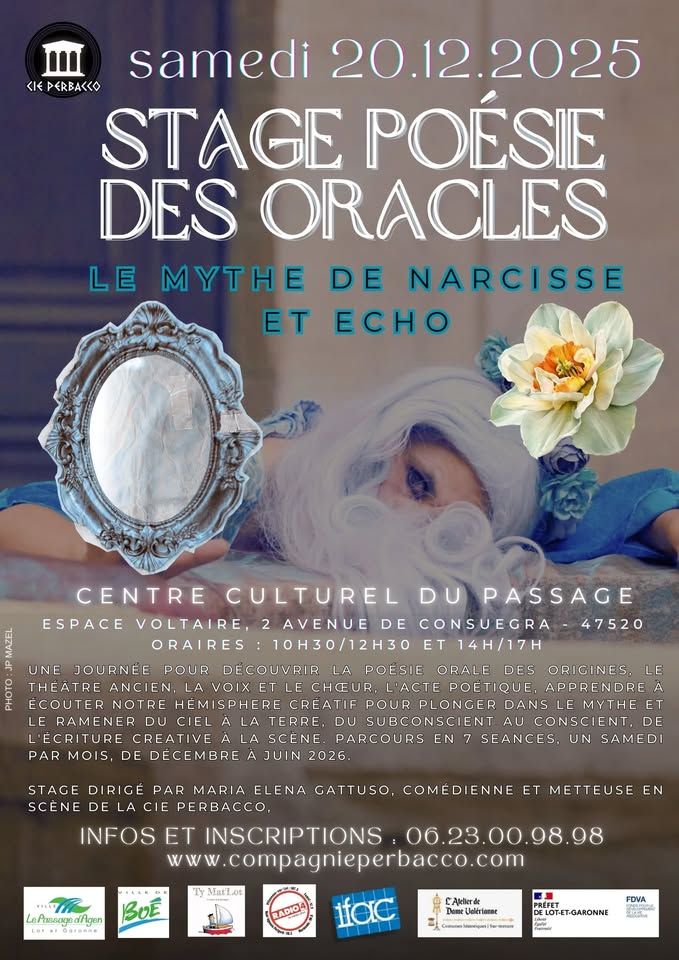 Stage de théâtre poésie des oracles