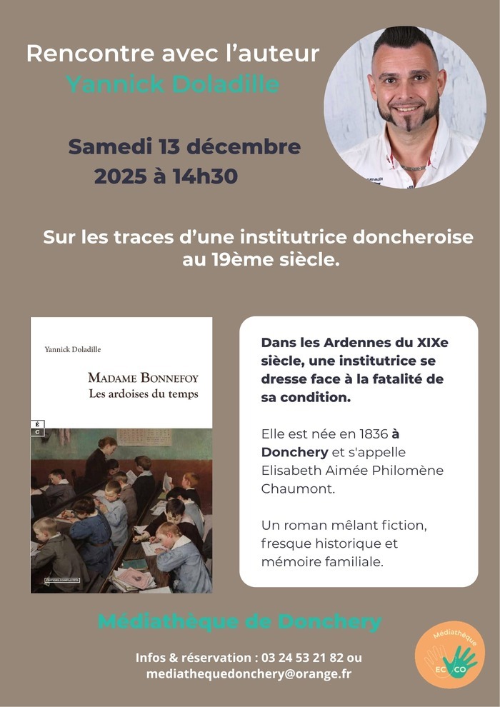 Sur les traces d'une institutrice donchéroise au 19ème siècle Médiathèque Donchery