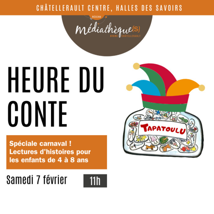 Tapatoulu heure du conte spéciale Carnaval