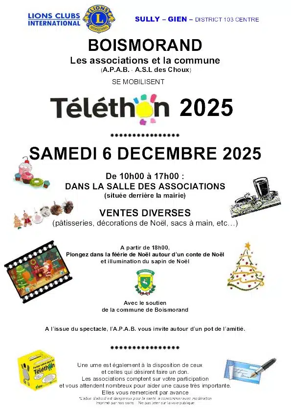 Téléthon 2025 de Boismorand