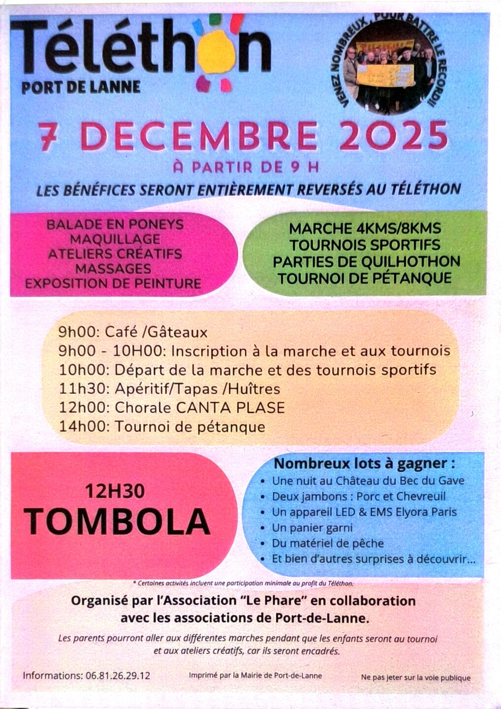 Téléthon à Port de Lanne