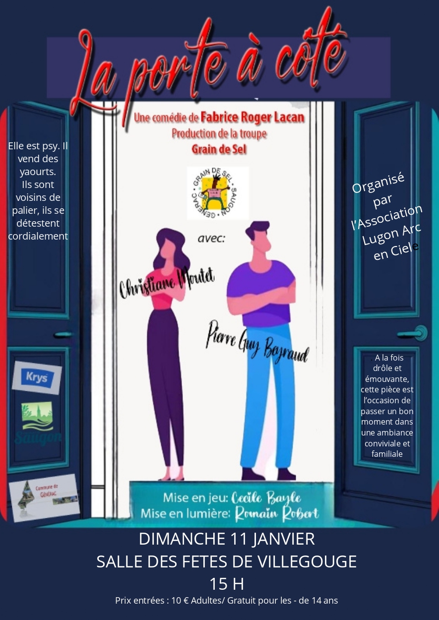 Théâtre à Villegouge la porte à côté