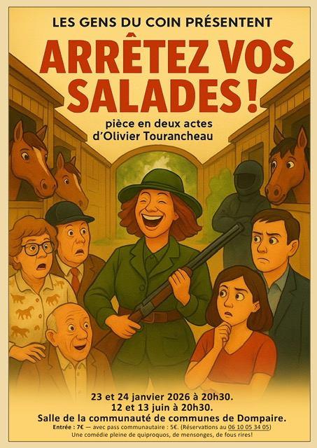 Théâtre Arrêtez vos salades
