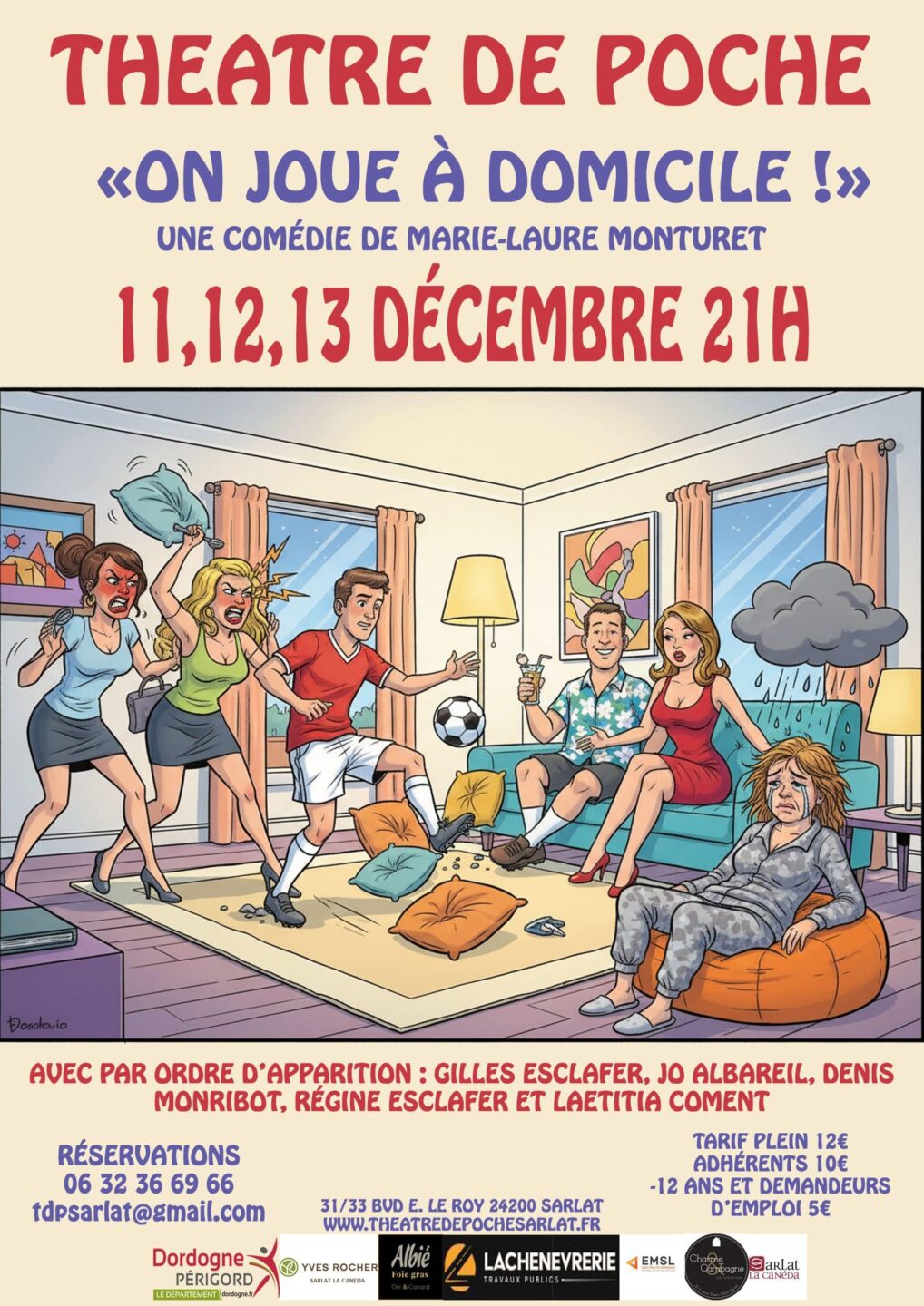 Théâtre de poche On joue à domicile