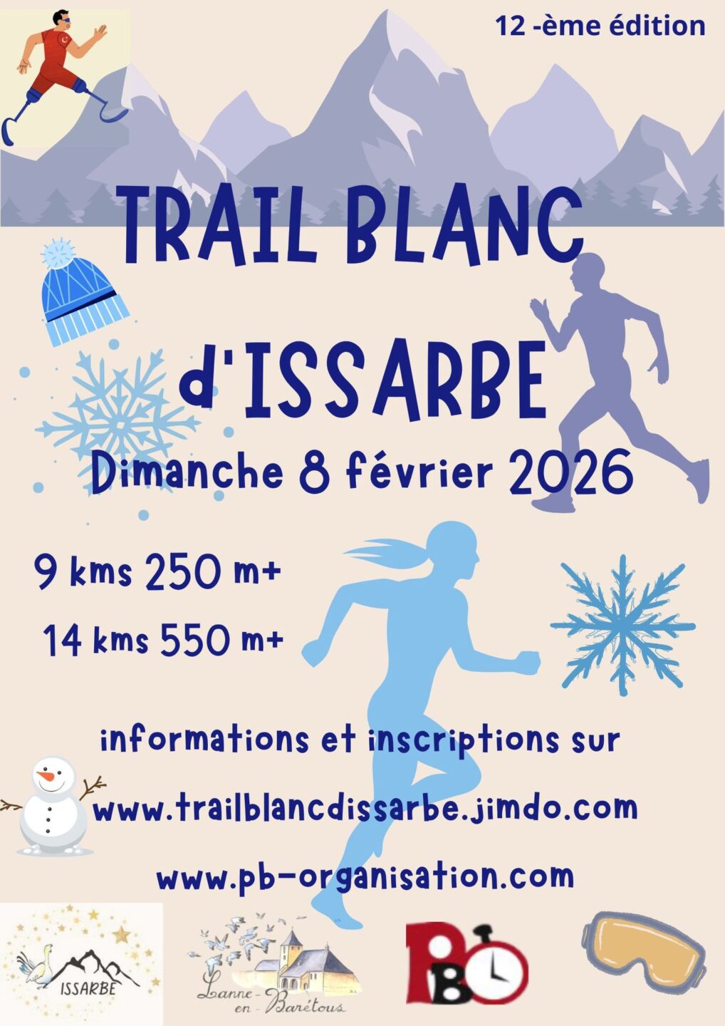 Trail Blanc d’Issarbe Lanne-en-Barétous 2026-02-08 Trail Blanc d'Issarbe