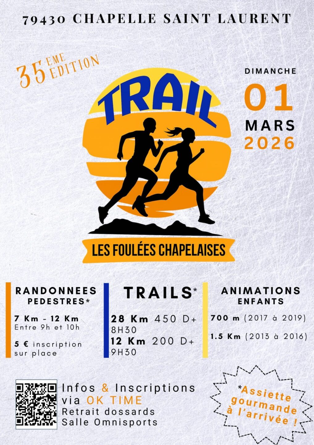 Trail Les foulées chapelaises