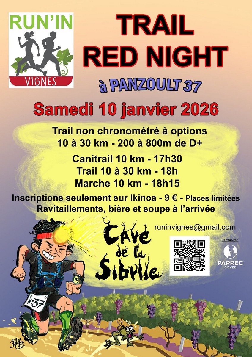 Trail Red Night Rando semi-nocturne