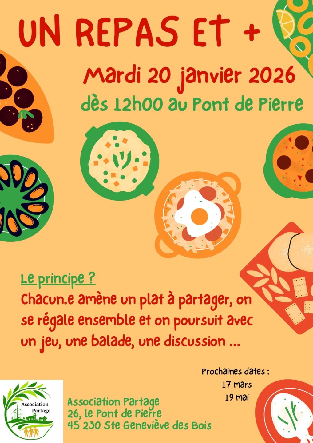 Un repas et + Sainte-Geneviève-des-Bois 2026-01-20 Un repas et +