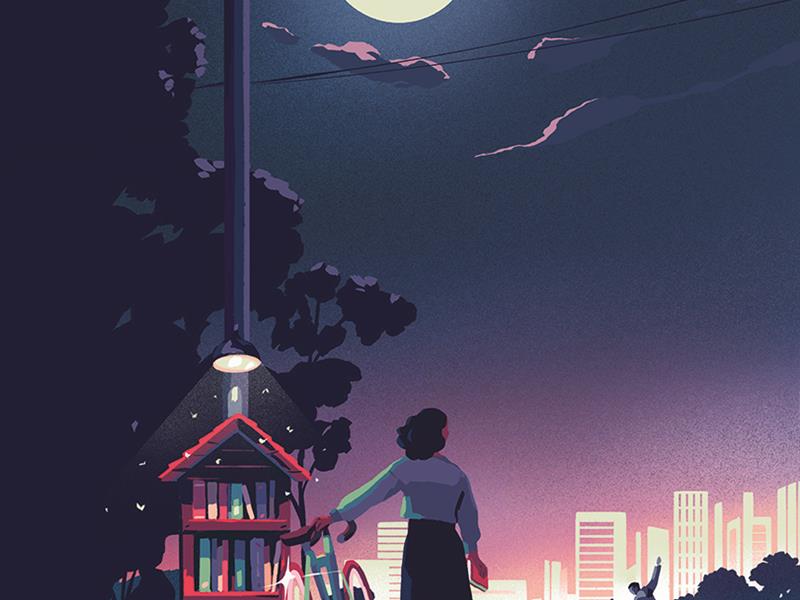 Une nuit à la médiathèque