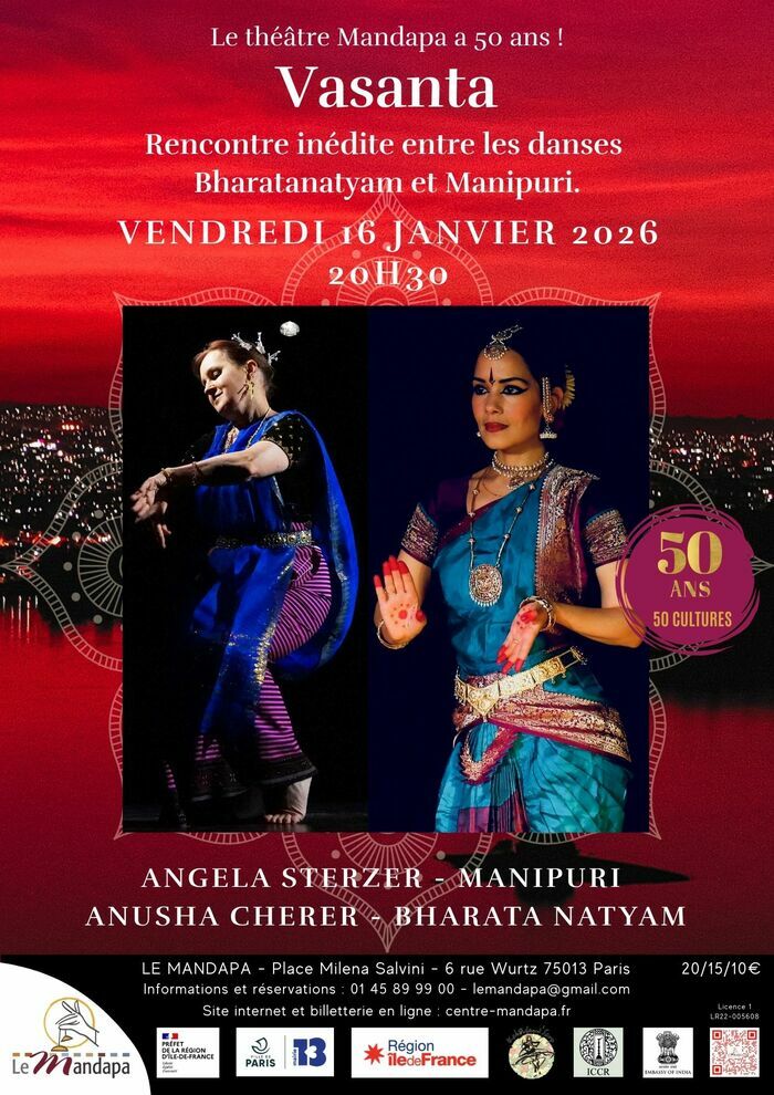 Vasanta - Danses indiennes Théâtre Mandapa Paris