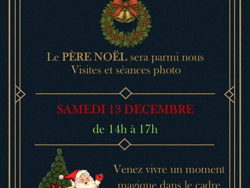 Visite du Père Noël à l'Immerhof