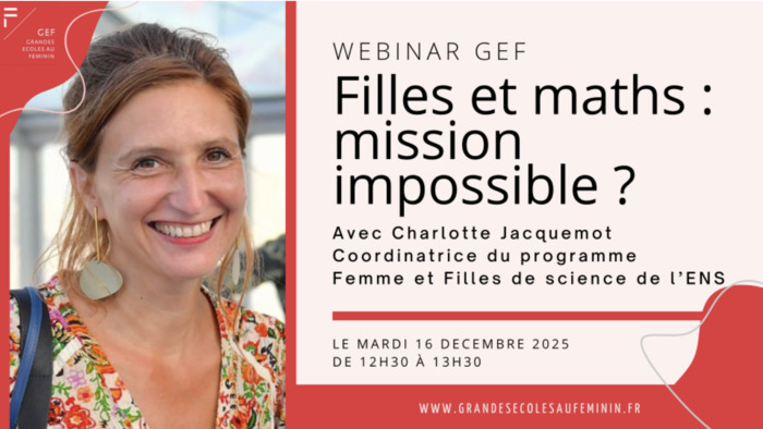 WEBINAR GEF | Filles et maths