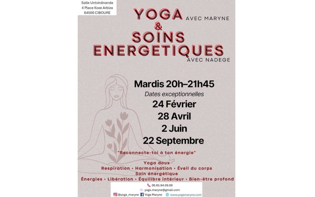 Yoga et soins énergétiques, Salle Untxinananda Ciboure